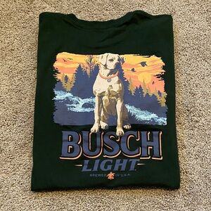 Hybrid Apparel Green Busch Light Tee Green